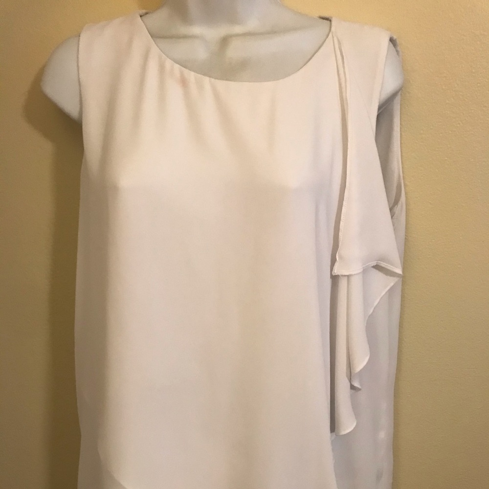Ann Taylor xl white sleeveless top